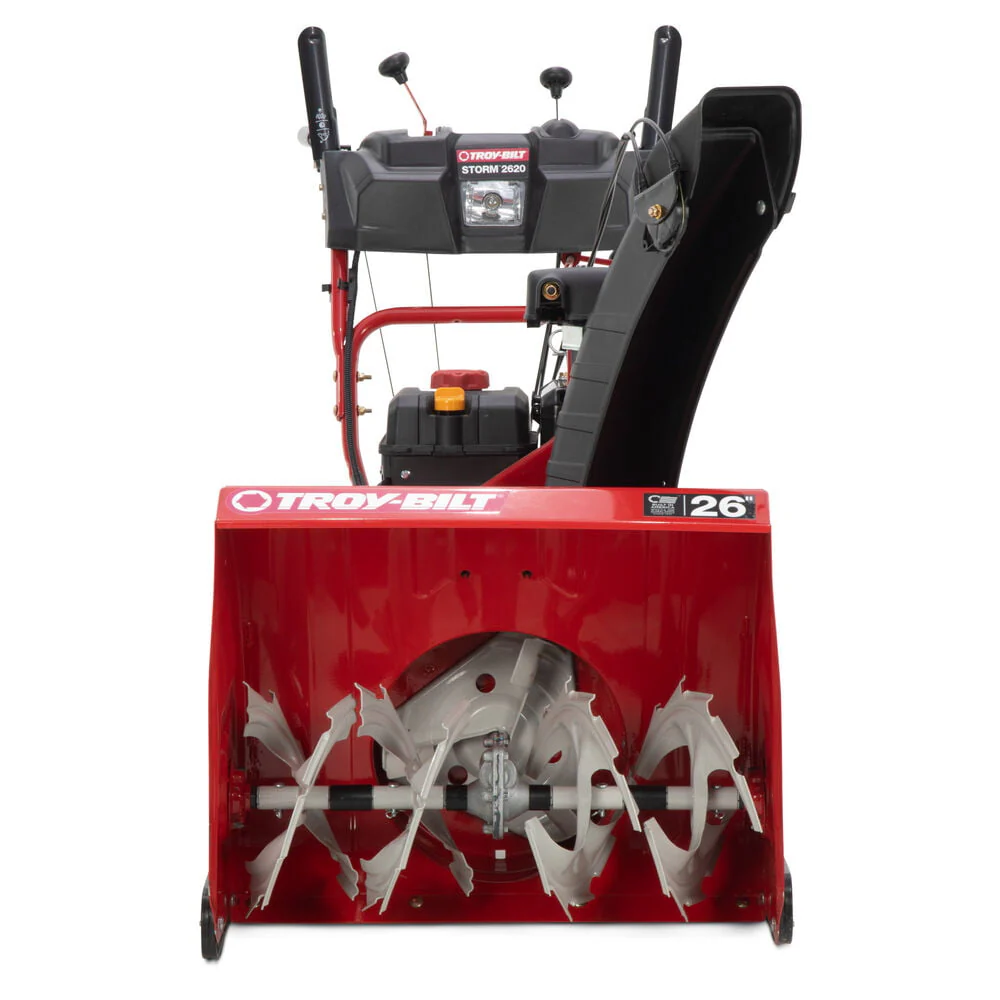 Troy - Bilt Storm 2620 26 In. 243 Cc 2 - Stage Self Propelled Gas Snow Blower with Electric Start and Airless Tires