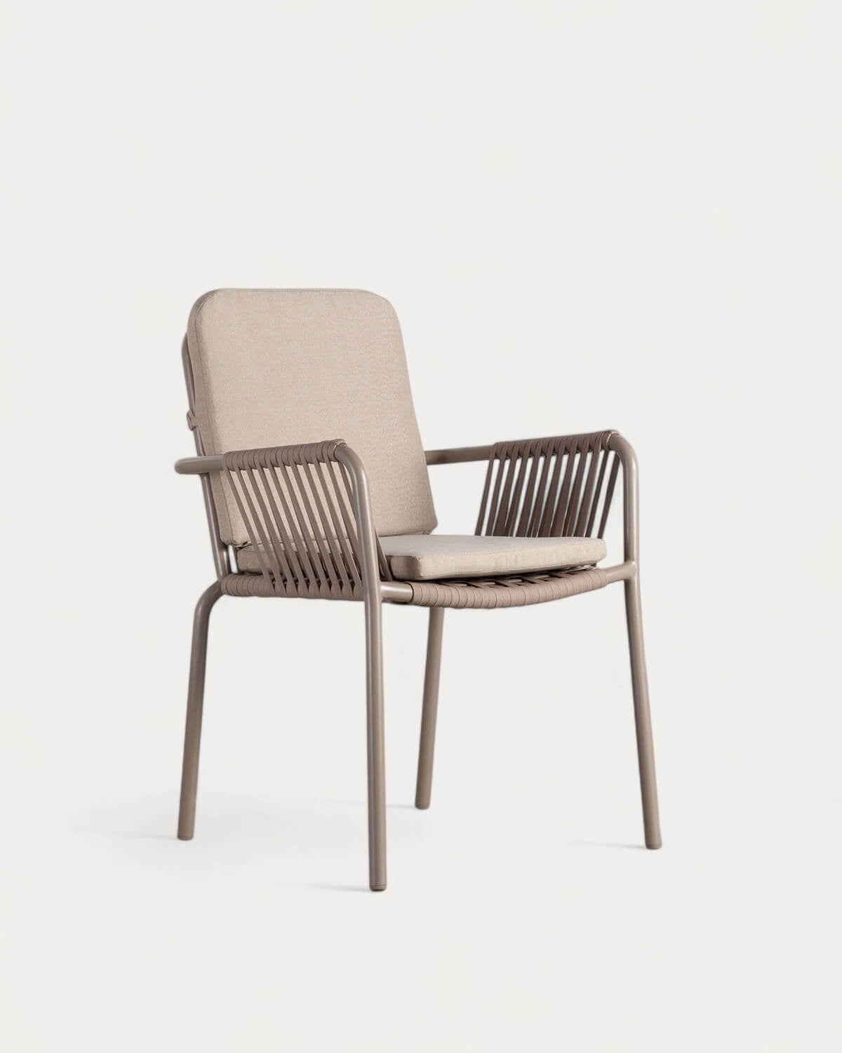 Drian - Silla de Exterior en Aluminio y Cuerda Drian
