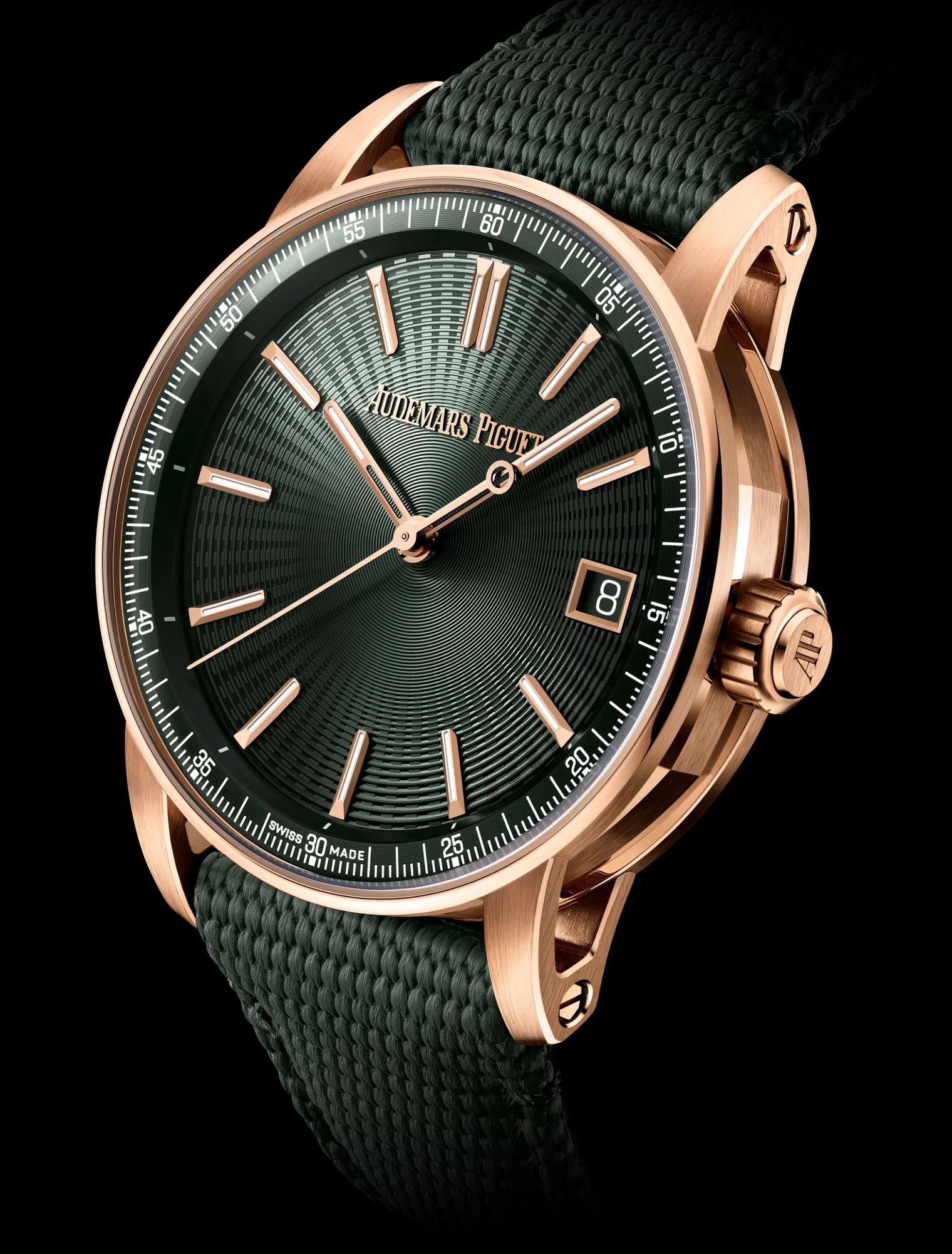 【Super Clone】Audemars Piguet Code 11.59 Selfwinding 41mm Pink Rose Gold Green Dial | 15210OR.OO.A056KB.01