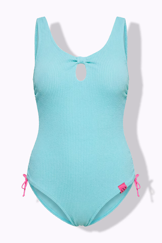 Ribbed One Piece Swimsuit
