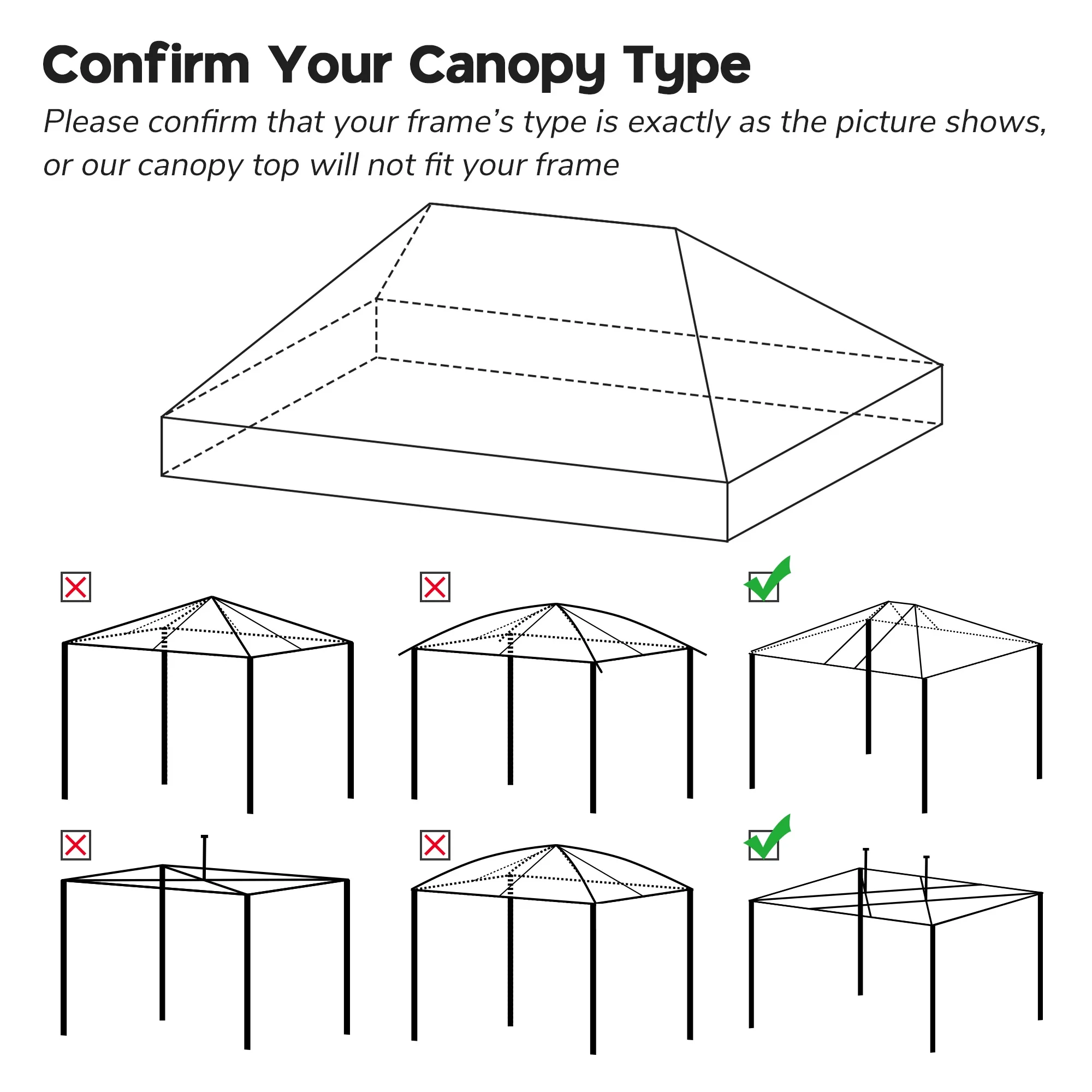 10x20Ft Replacement Pop up Canopy Top Sunshade Cover Outdoor Patio(Beige) - Image 8