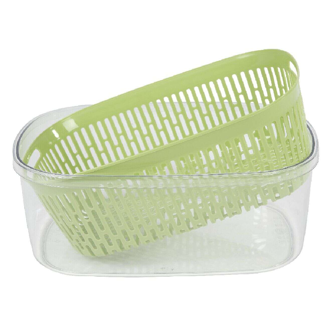 Boîte alimentaire hermétique avec panier fraîcheur 4 L vert