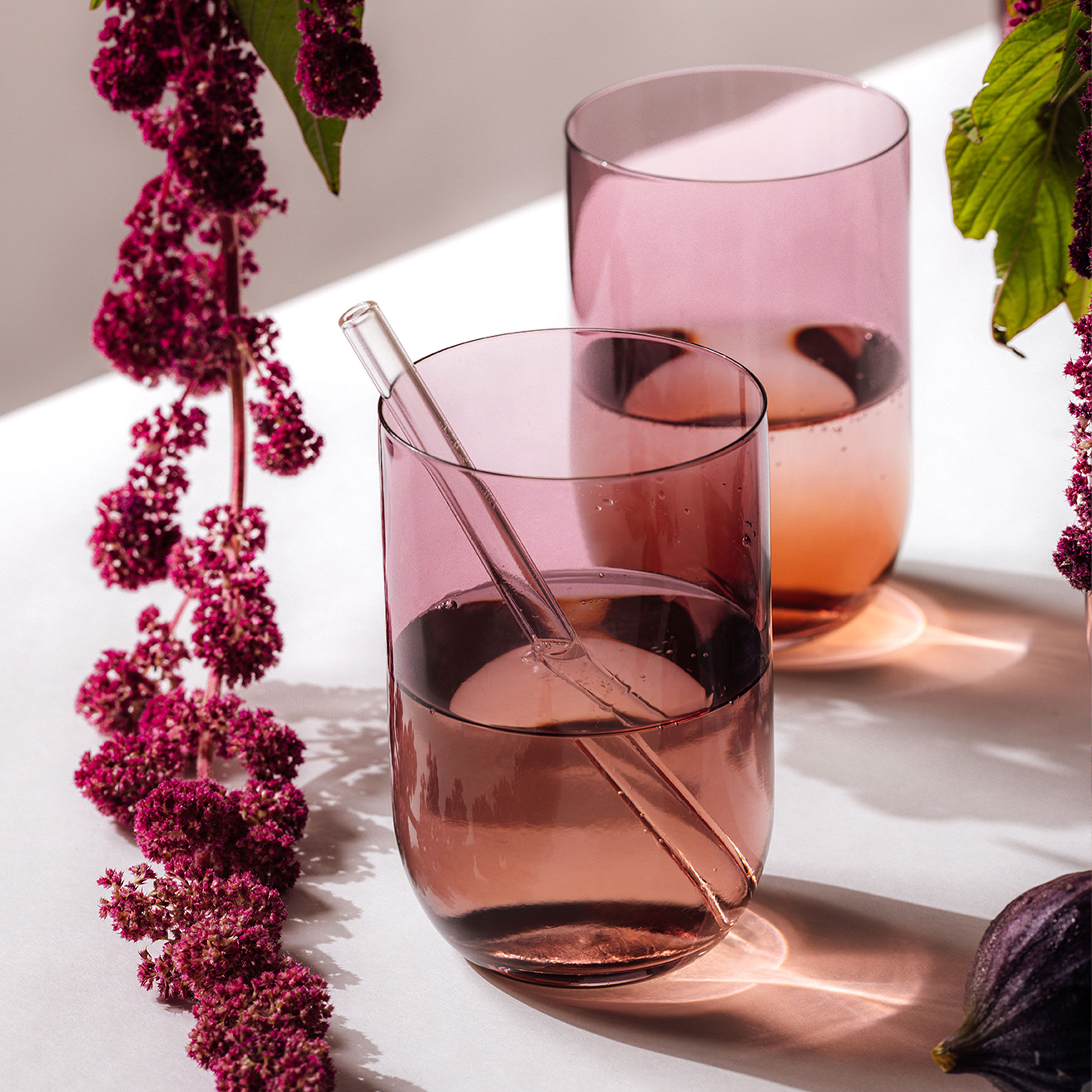 Like Glass Highball glass - Purple, 12.9 oz, crystal glass
