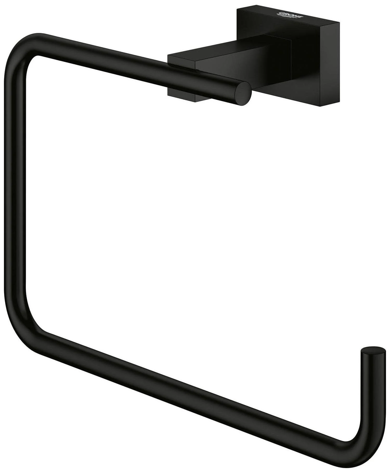 Grohe Essentials Cube 405102431 8" Towel Ring in Matte Black