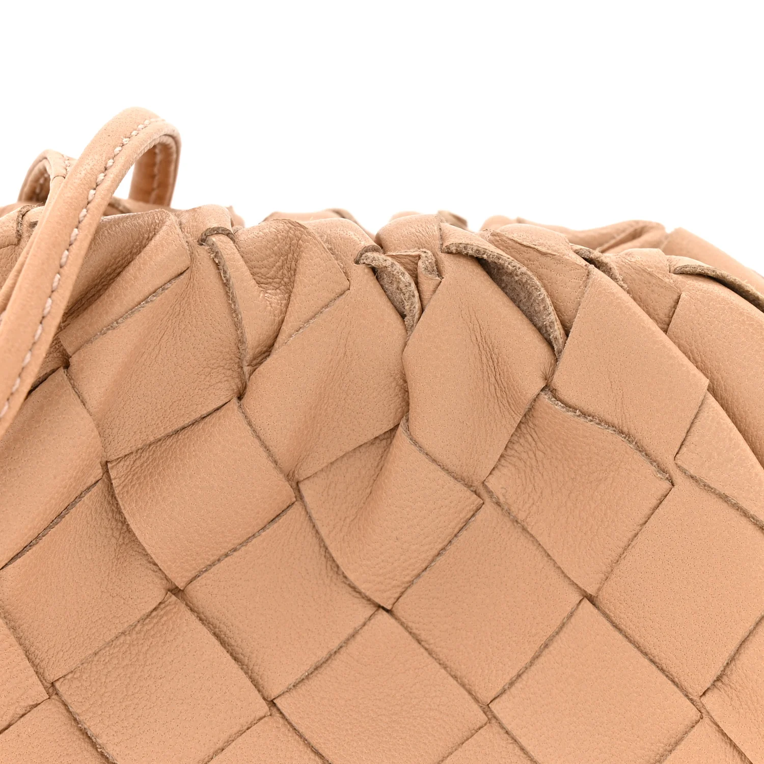 Nappa Intrecciato Coin Purse Almond