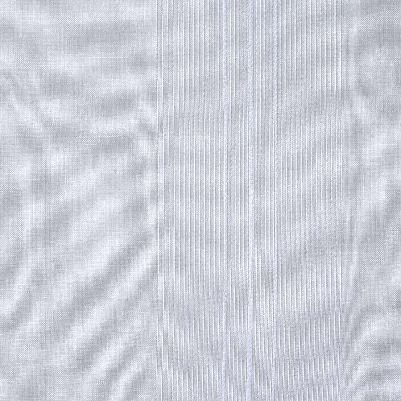 Vitrage droit passe tringle uni blanc 60x120 cm x2