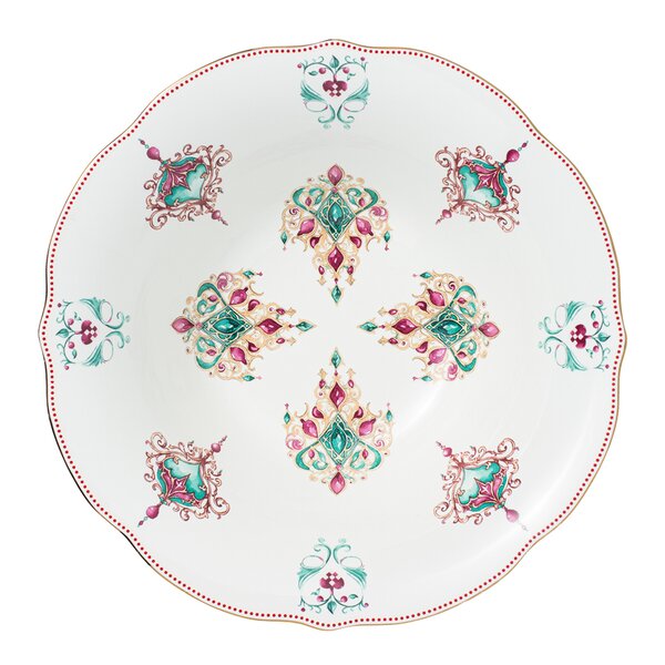 Lucia bolle 26 cm hvit/rød/grønn