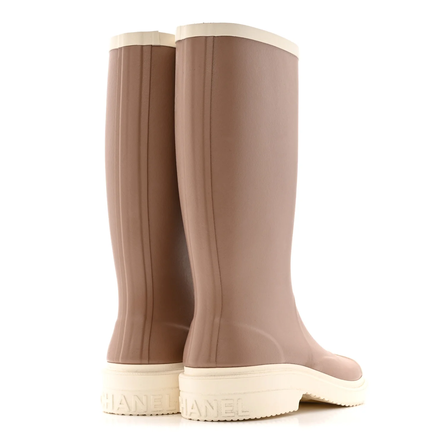 Caoutchouk CC High Boots 38 Beige White