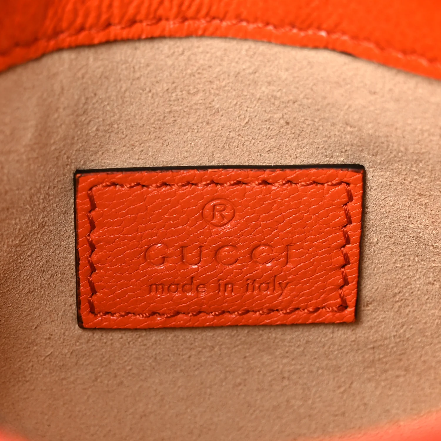 Goatskin Mini Aphrodite Shoulder Bag Orange