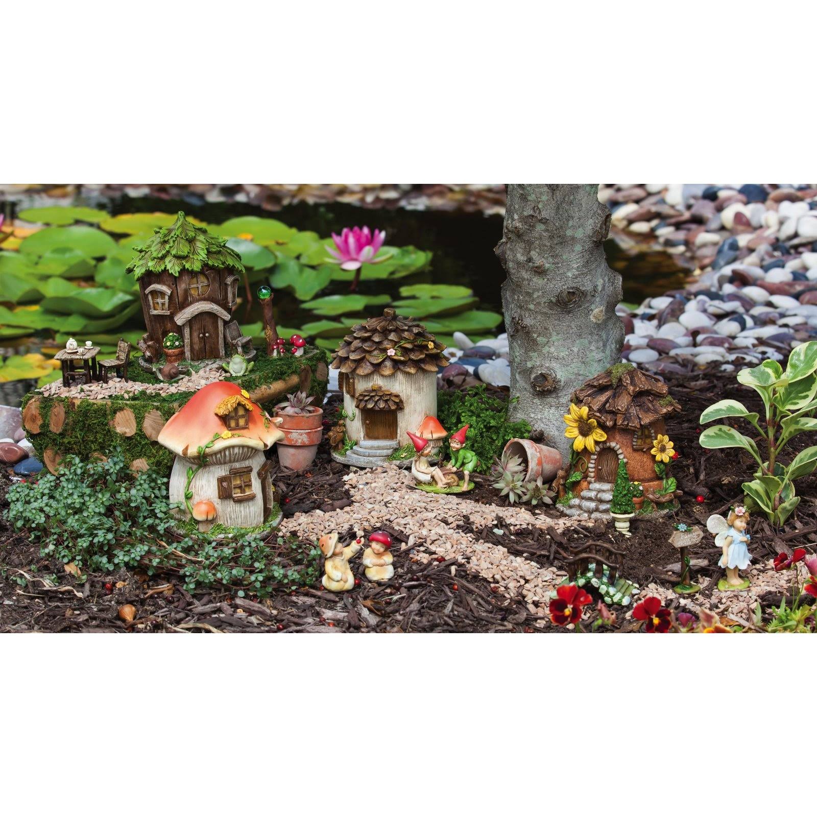 Evergreen Fairy Garden - Mini Fairy House Set