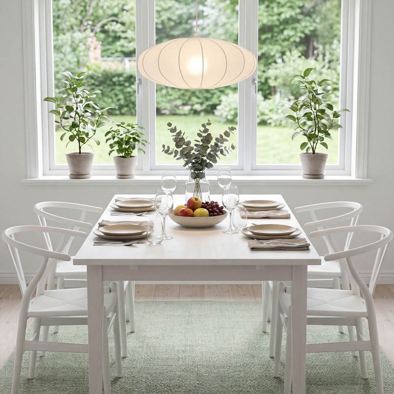Mamsell taklampe 45 cm hvit