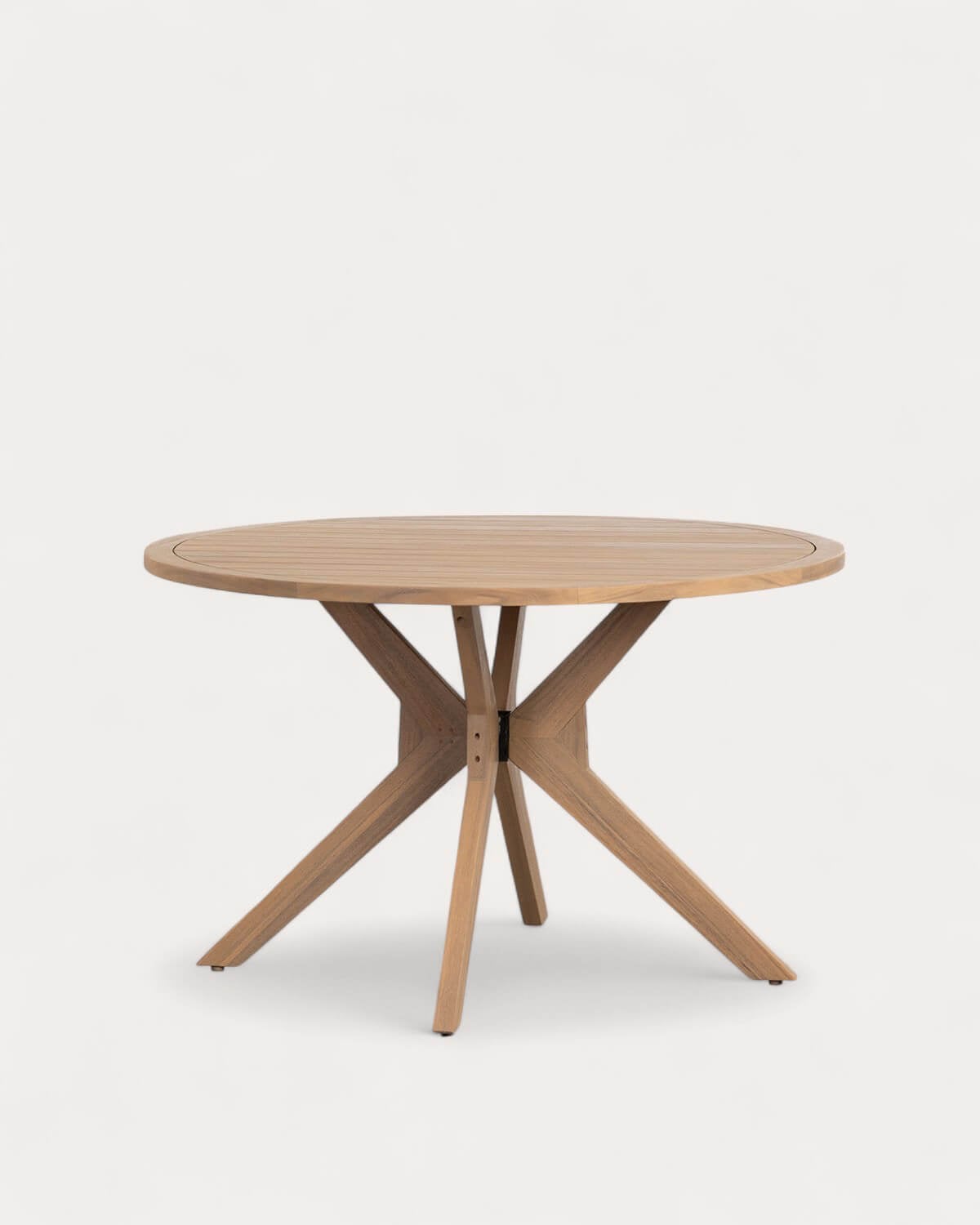 Mirla - Mesa de Exterior Redonda de Madera de Acacia (Ø120 cm) Mirla
