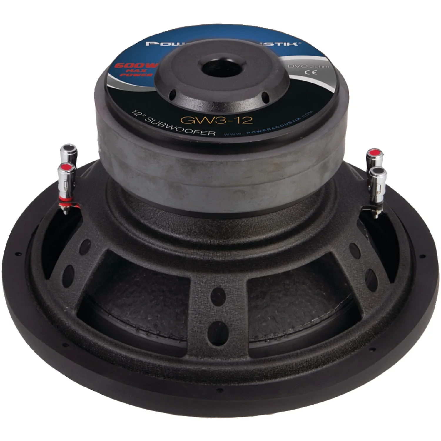 Acoustik® GW3 - 12 Gothic Series 2ohm Dual Voice - Coil Subwoofer (12