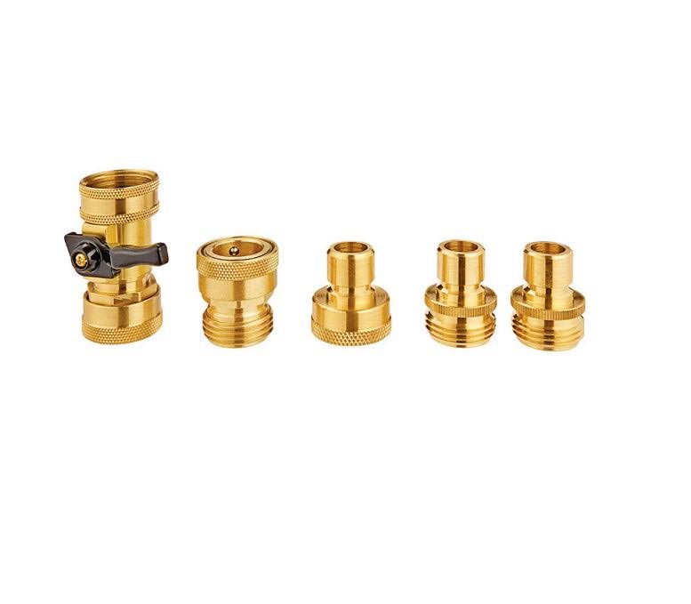 Ace Brass Quick Connector Hose Set Threaded