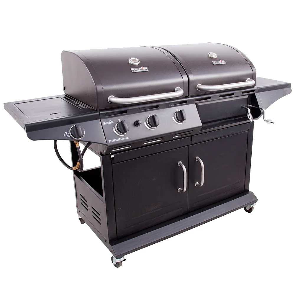 Deluxe Charcoal Gas Combo Grill(Black) - Image 3