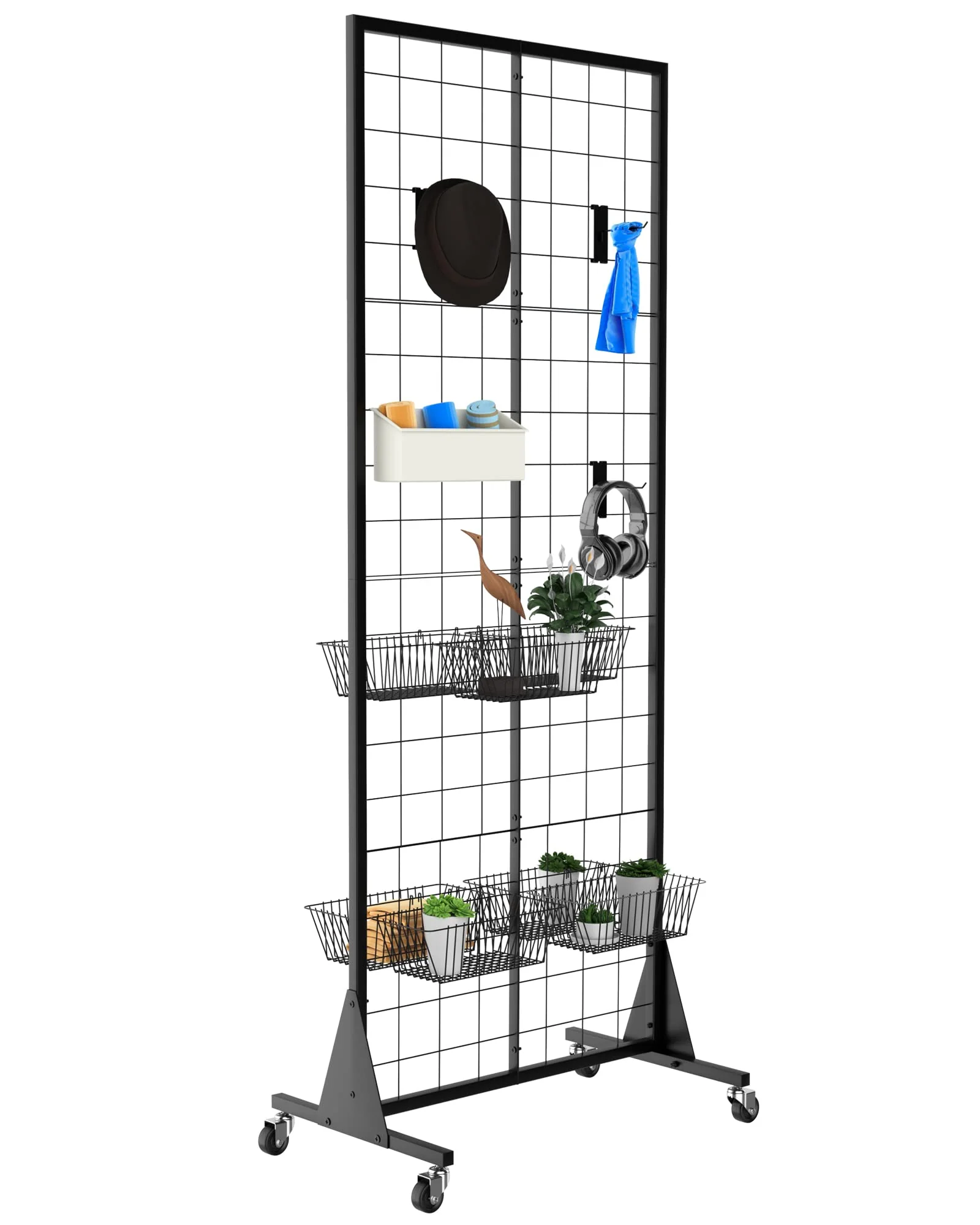 Blasinc 3-Pack 2'x5.5' Ft Gridwall Panel Display Stand