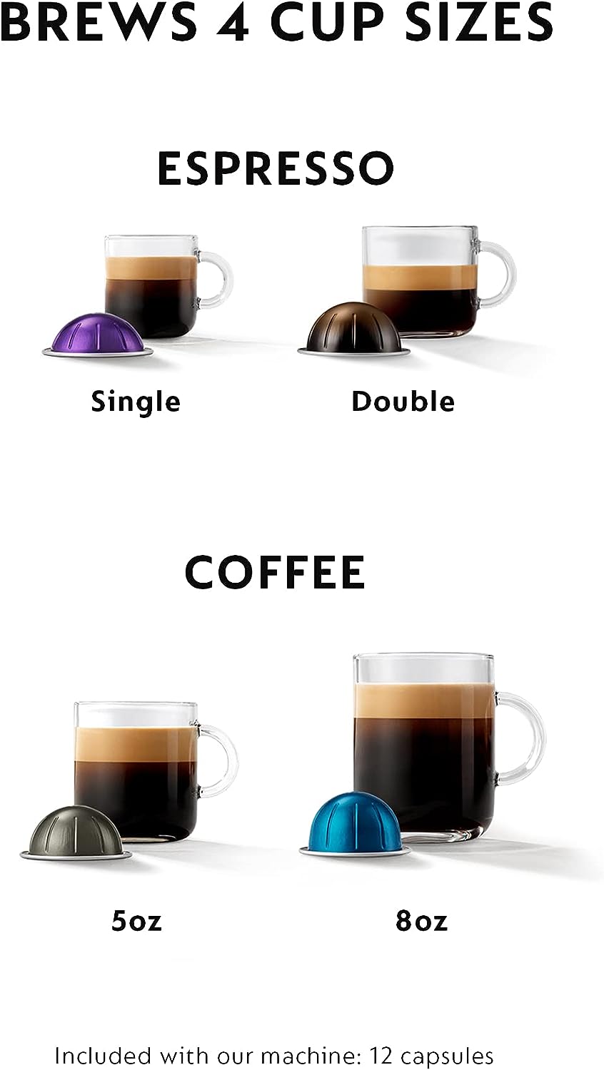 Machine à café et expresso Nespresso Vertuo Next de De'Longhi, édition limitée, 5 tasses, noir mat