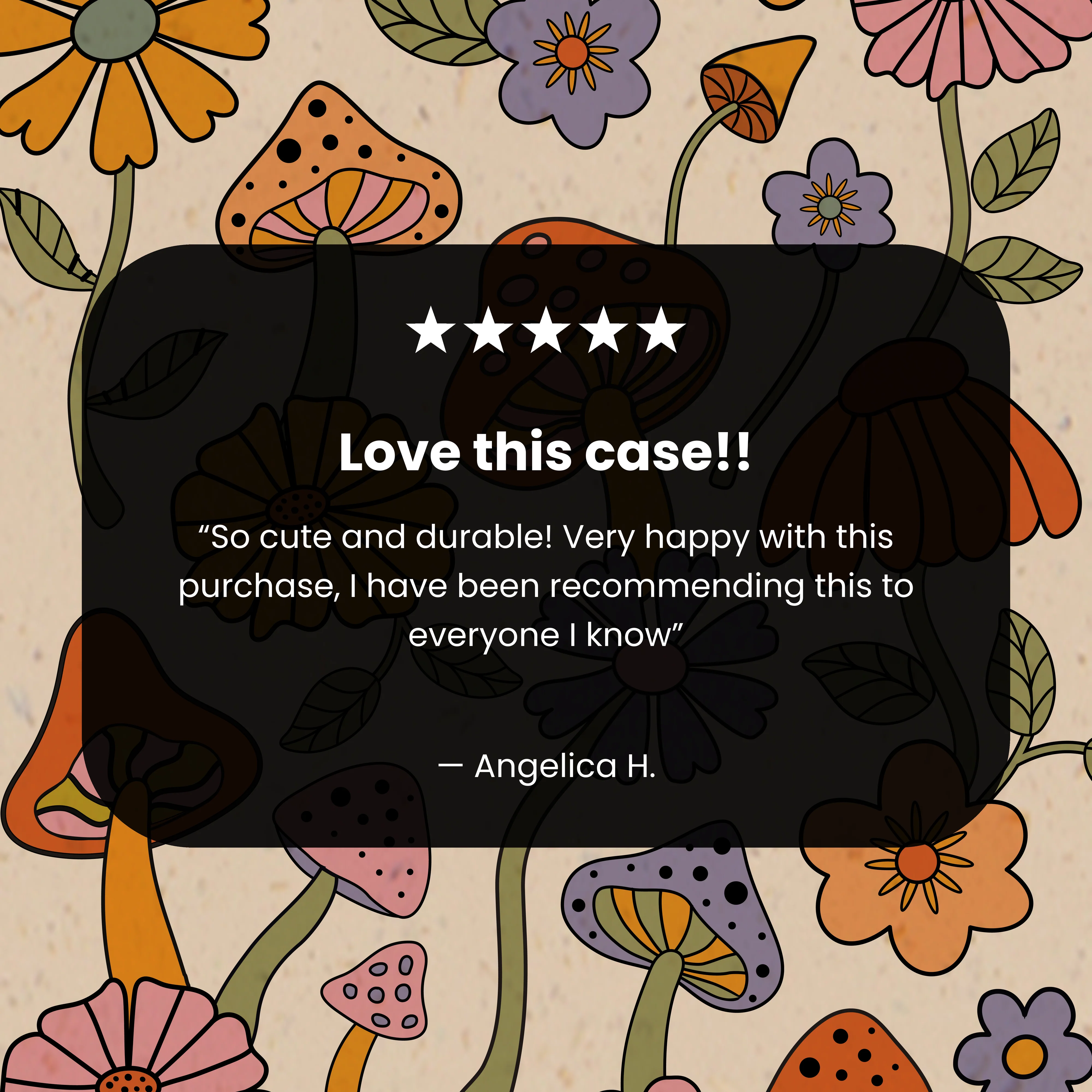 Seashell Shrooms and Blooms iPhone 16 Case