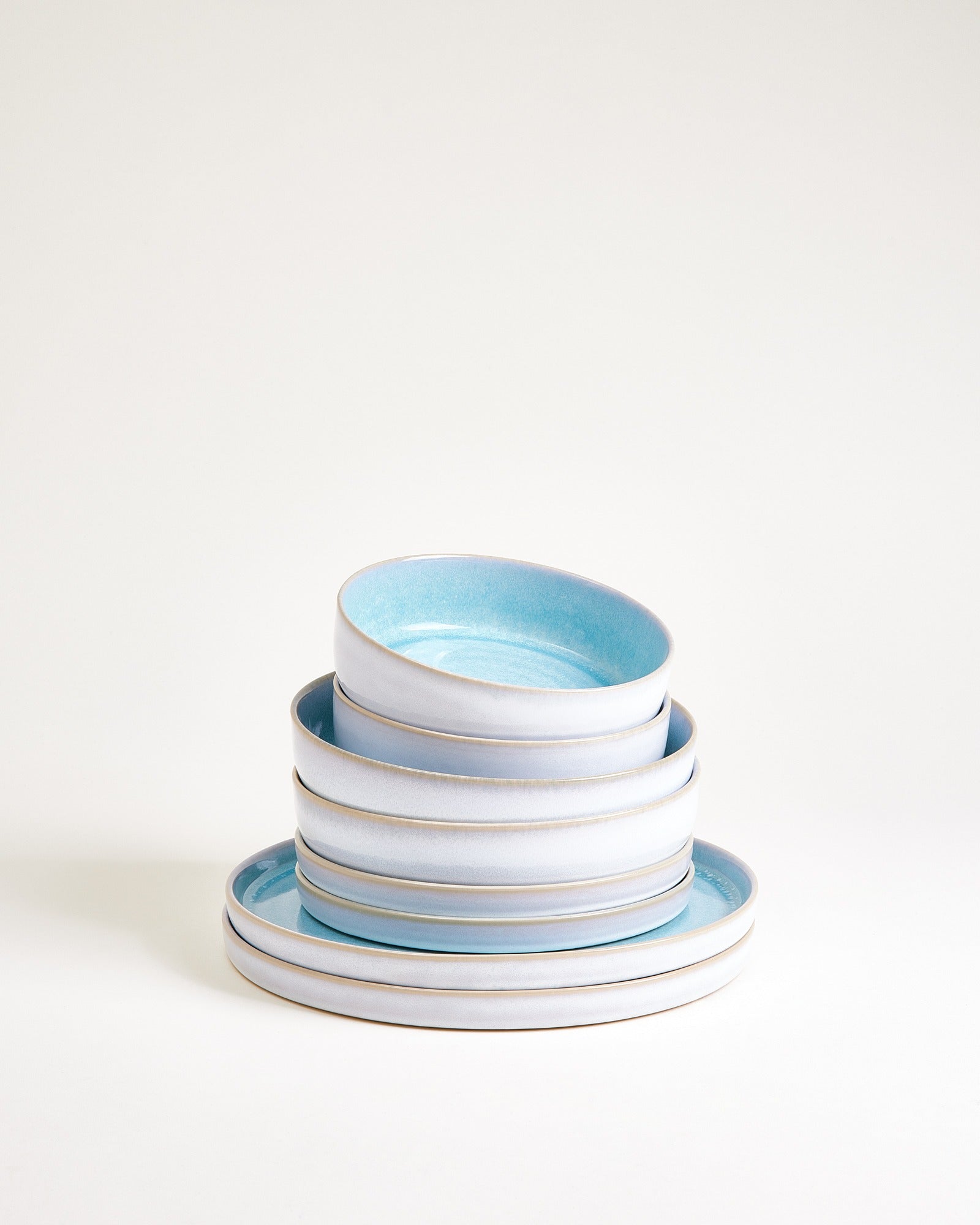 CORDOAMA - TABLEWARE SET MODERN AQUA 8 PIECES