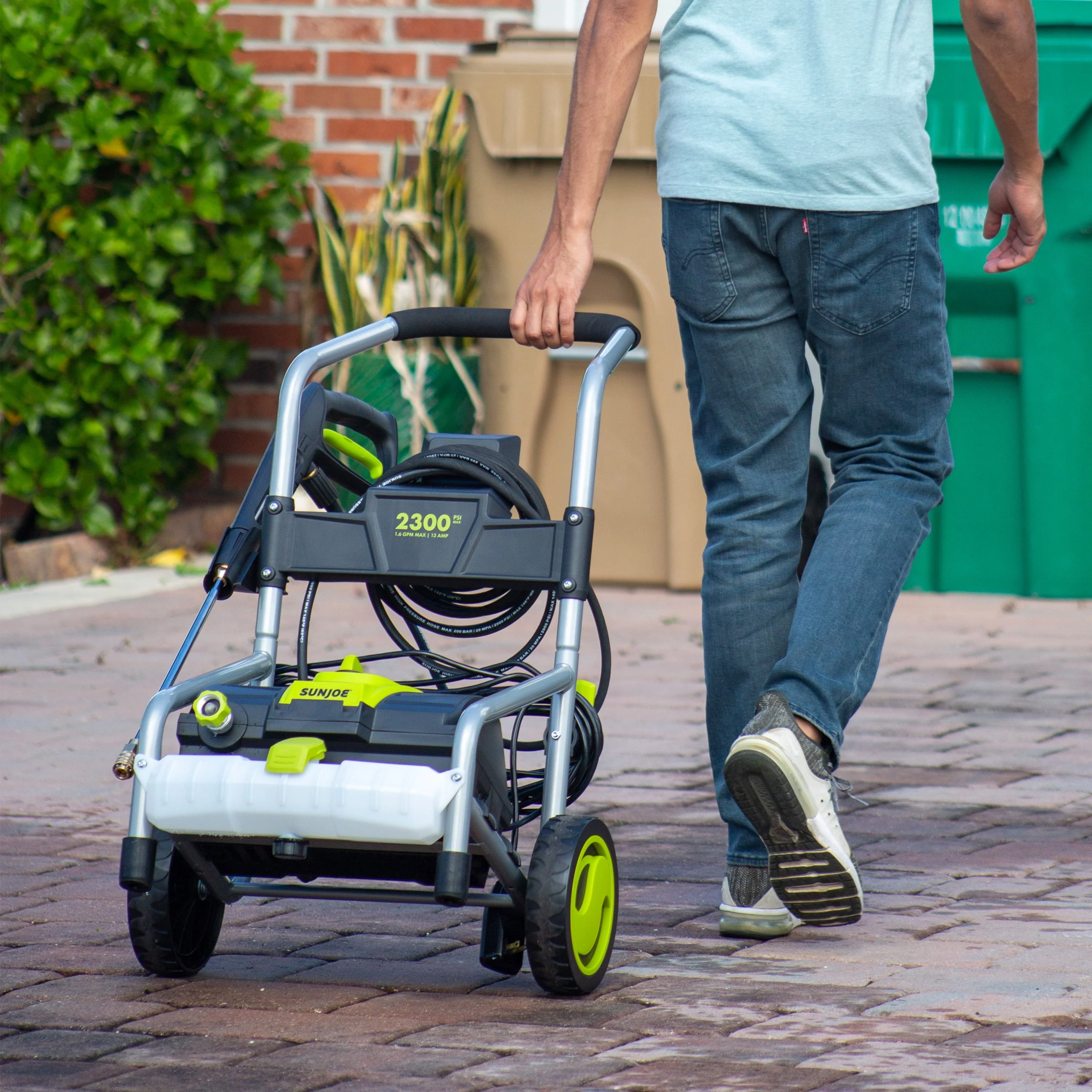 Sun Joe Electric Pressure Washer W/ Quick Connect Nozzles & Extension Wand, 13 - Amp