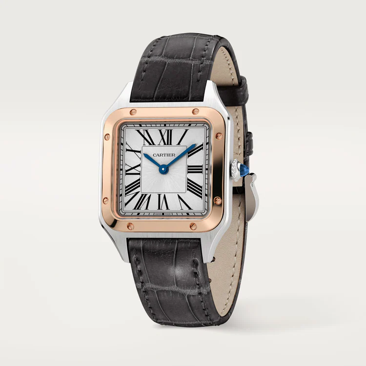 [Super Clone]SANTOS-DUMONT Rose Gold MIx 43.5mm