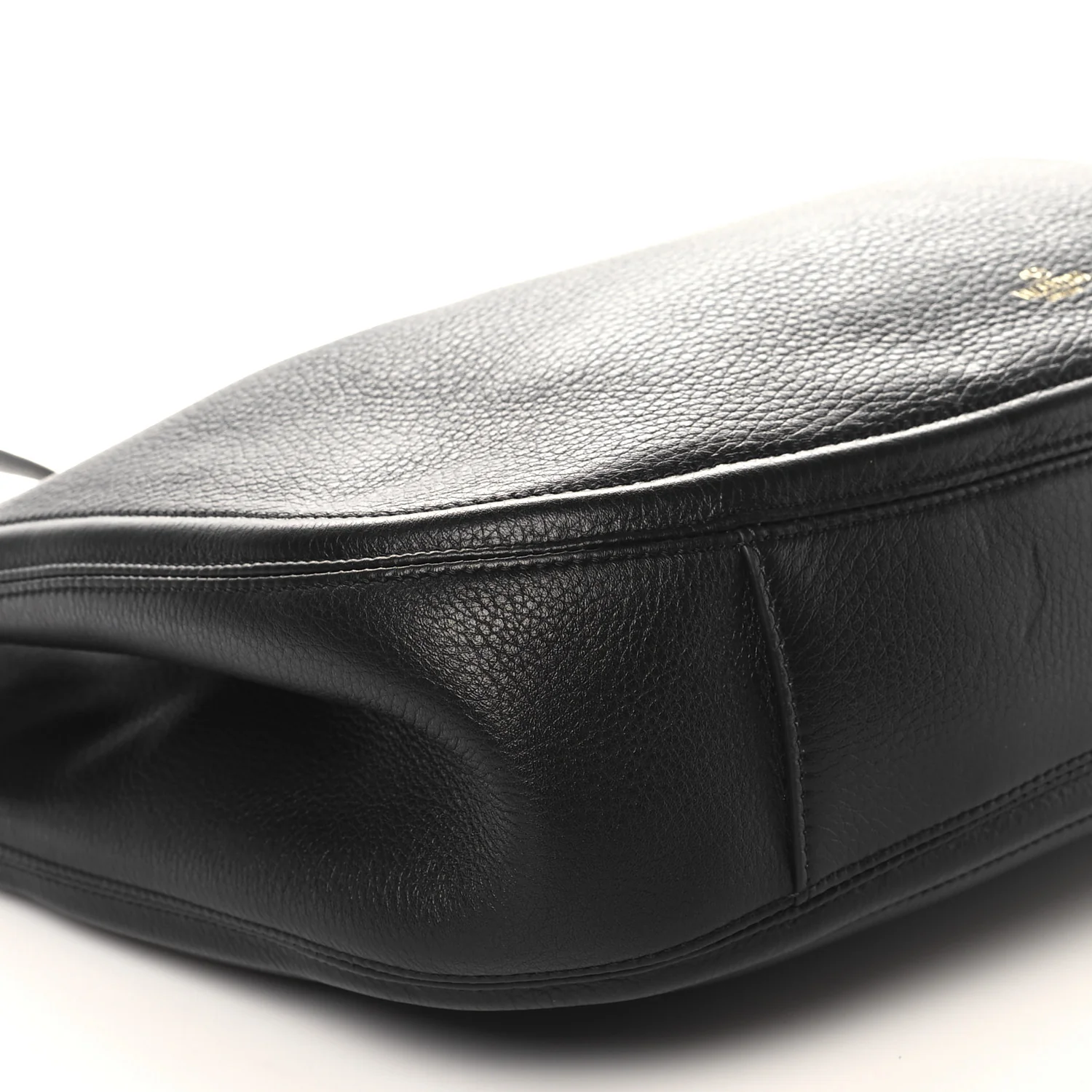 Nappa Maxi Vlogo Gate Hobo Bag Black