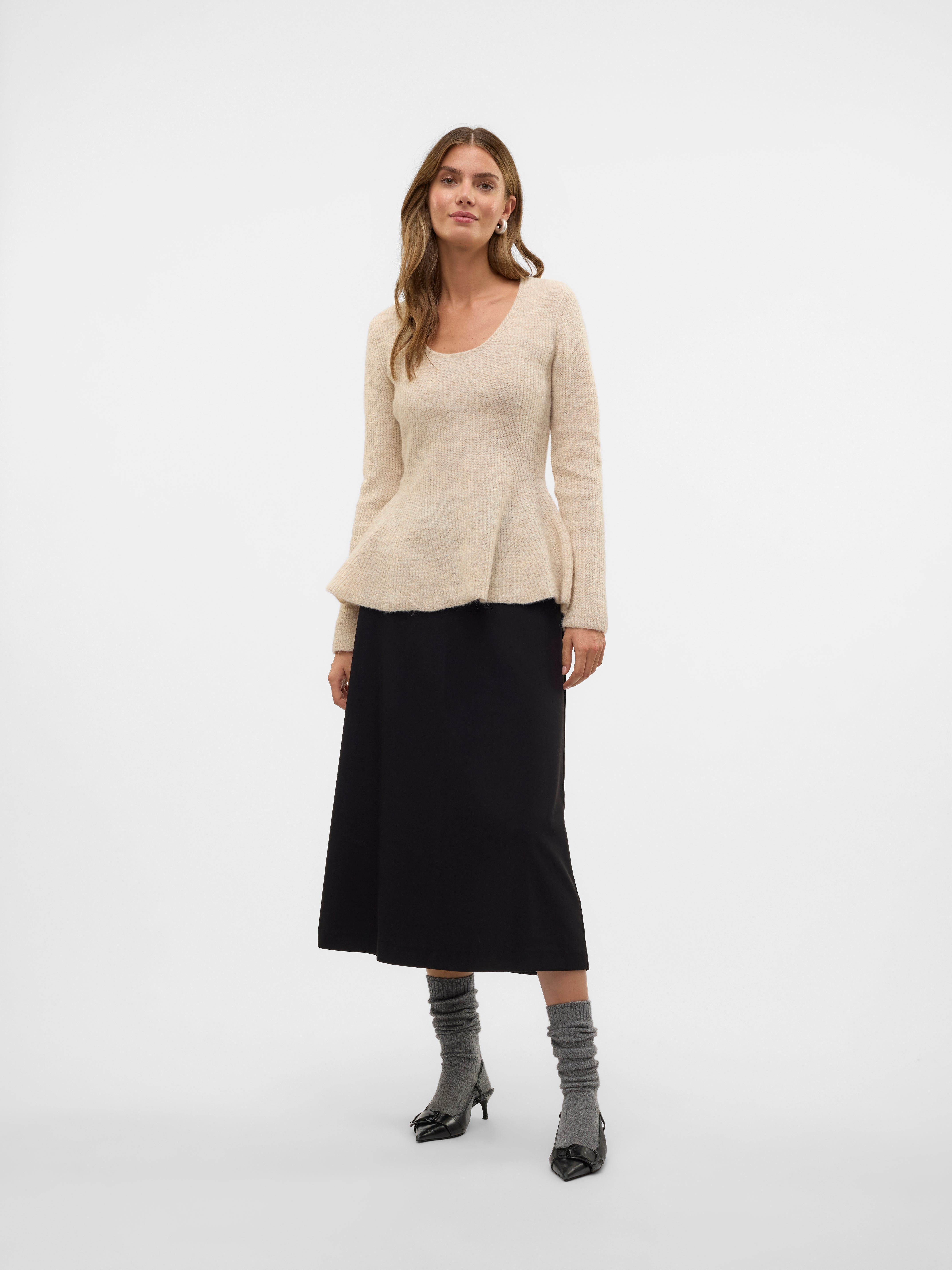 VERO MODA® VMBABETTE Normal waist Midi skirt