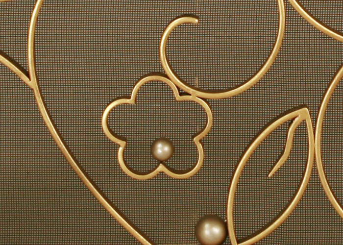 Edgar Brandt Salon Fireplace Screen Door - TA Screen Specialist, Inc.