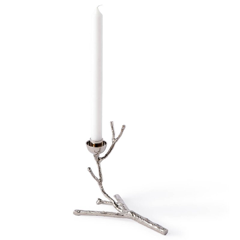 Twiggy lysestake XS 18 cm gull sølv
