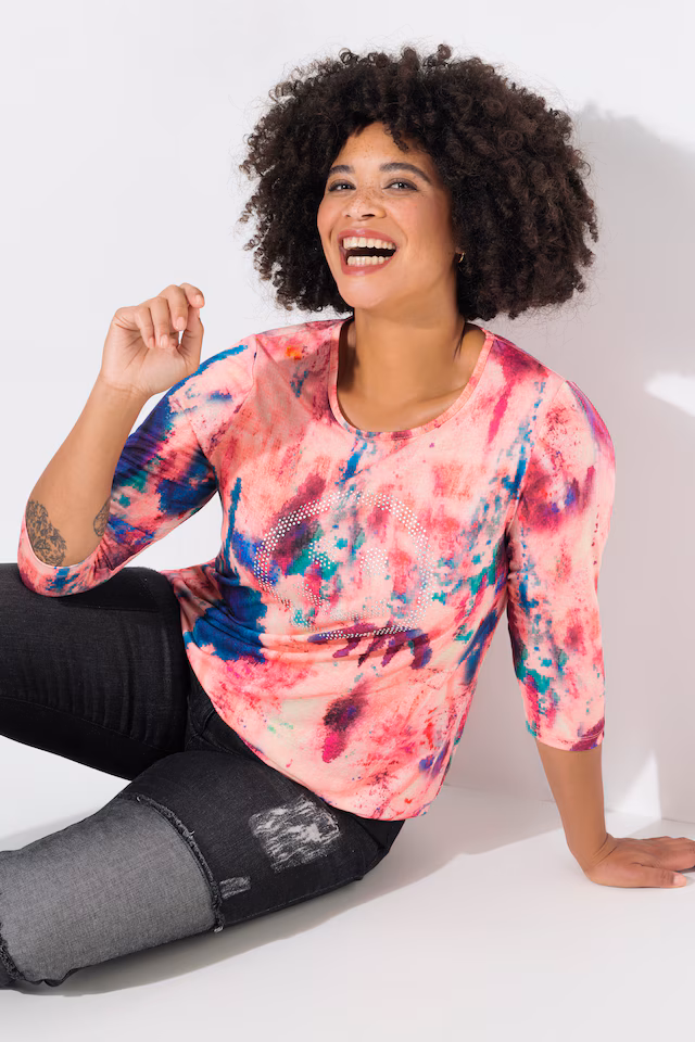 T-shirt with  batik pattern