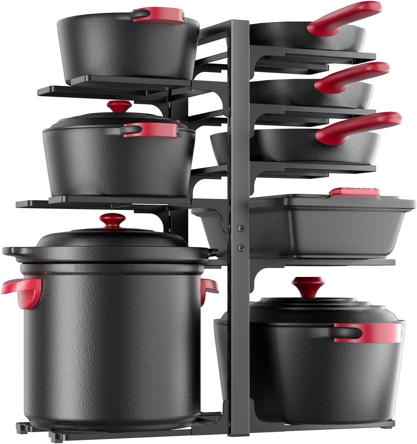 MUDEELA 8-Tier Heavy-duty pan organizers inside cabinet, 20.8