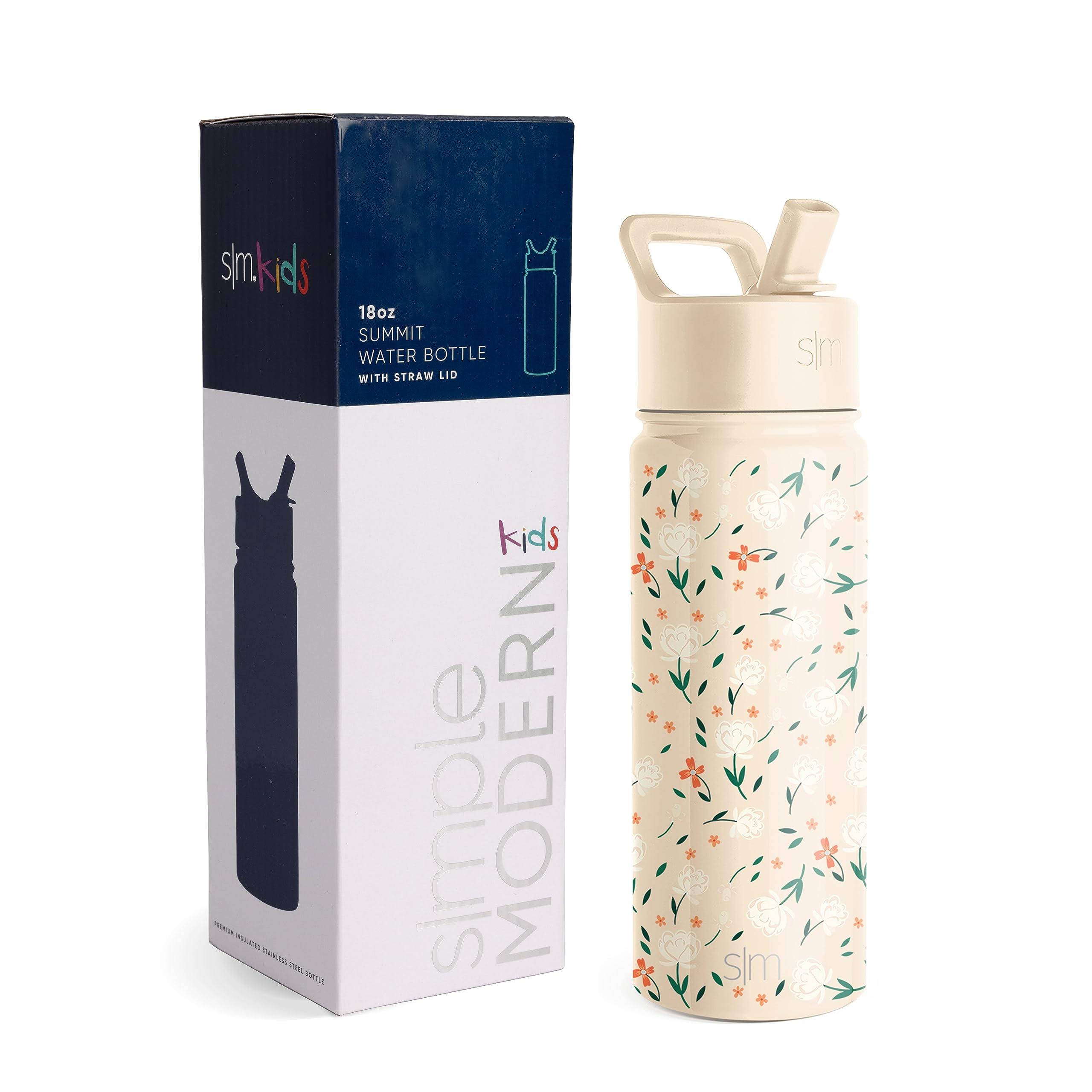 Simple Modern Summit Water Bottle Straw Lid Vacuum Insulated Stainless Steel Bottle | 18 fl oz