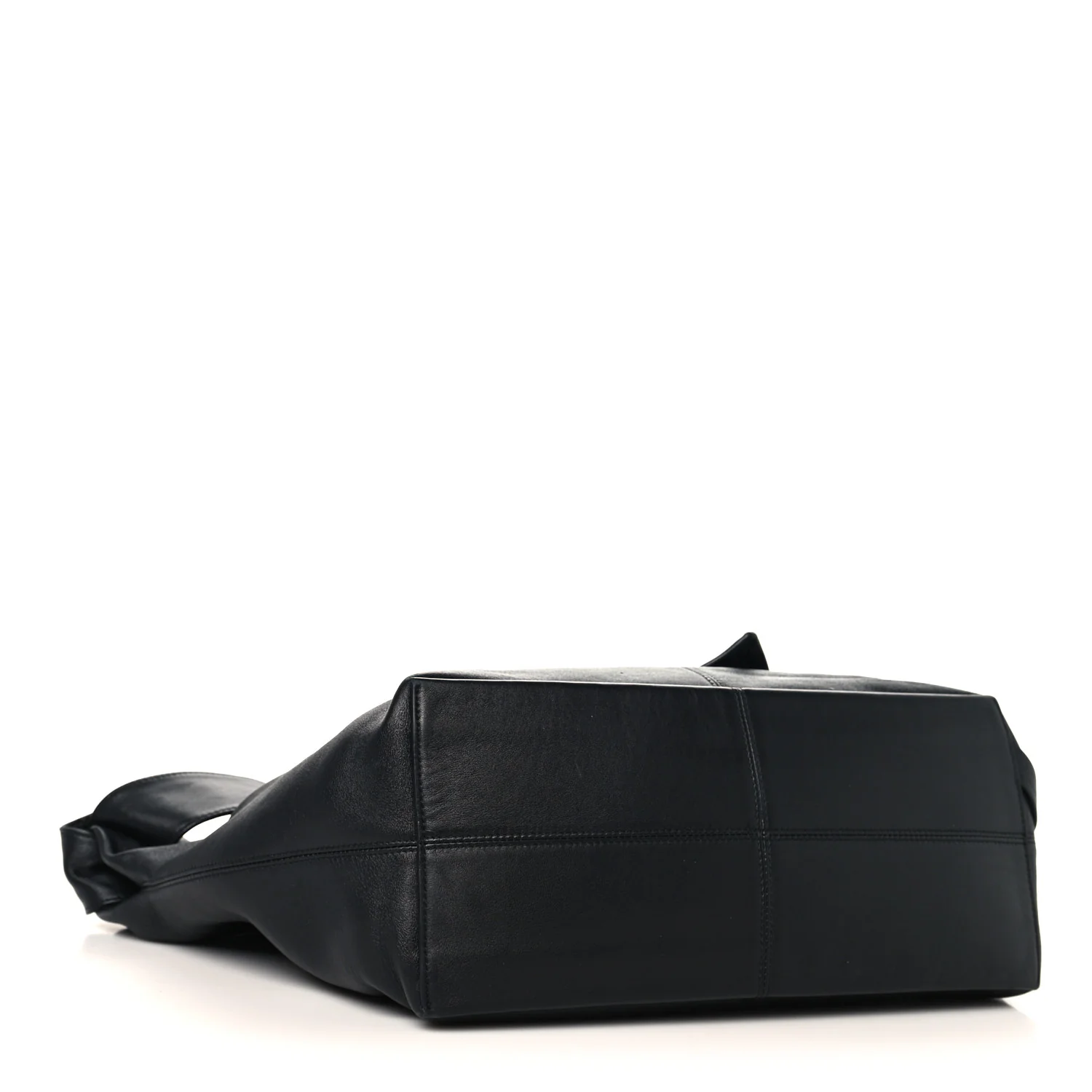 Silky Calfskin Medium Sawyer Messenger Bag Black