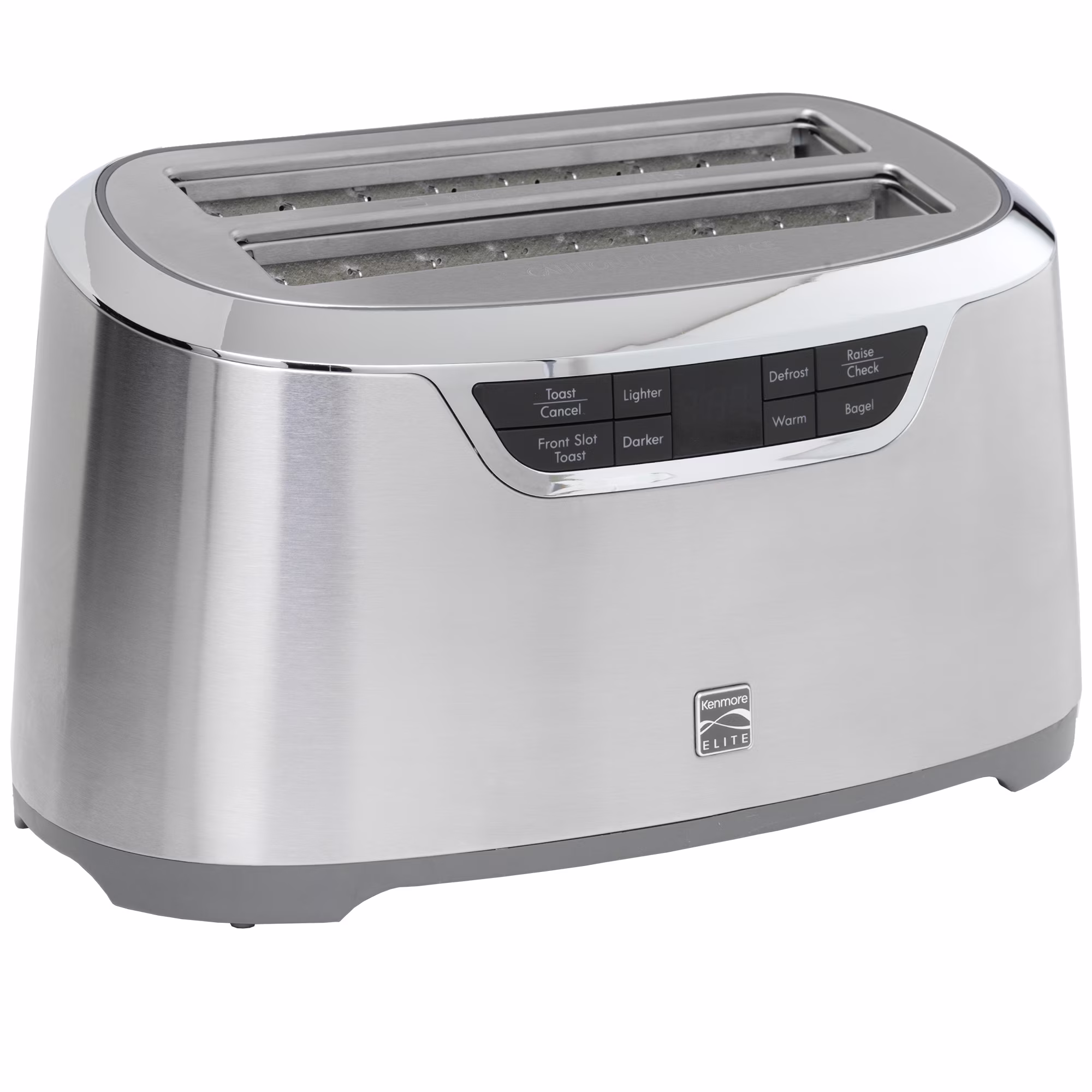 Kenmore Elite 4 - Slice Toaster with Auto Lift, Long Slot, Stainless Steel, Digital Controls, Extra Wide Slots