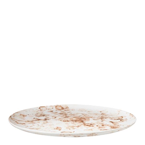 Effect tallerken 26,5 cm brun/hvit