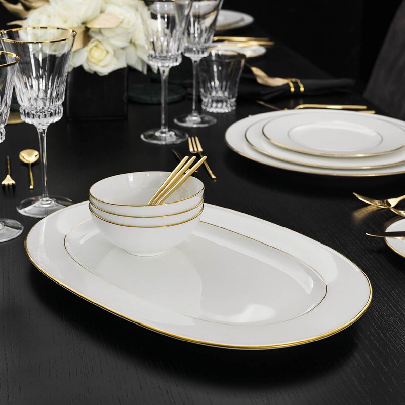 Anmut Gold ovalt fat 41 cm