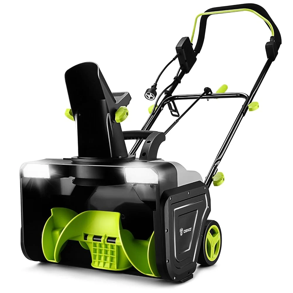 Corded Snow Blower:15A Motor, 20-Inch Electric Snow Blower, Electric Snow Shovel with 25ft Throwing Distance, Dual LED Lights, 3300rpm Snow Thrower DEKOPRO