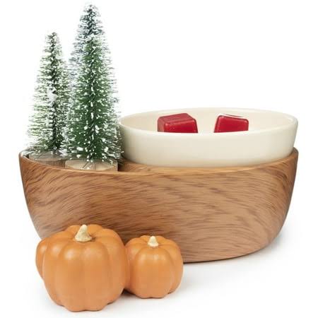 Better Homes & Gardens Wide Fragrance Warmer, Full Season, Brown