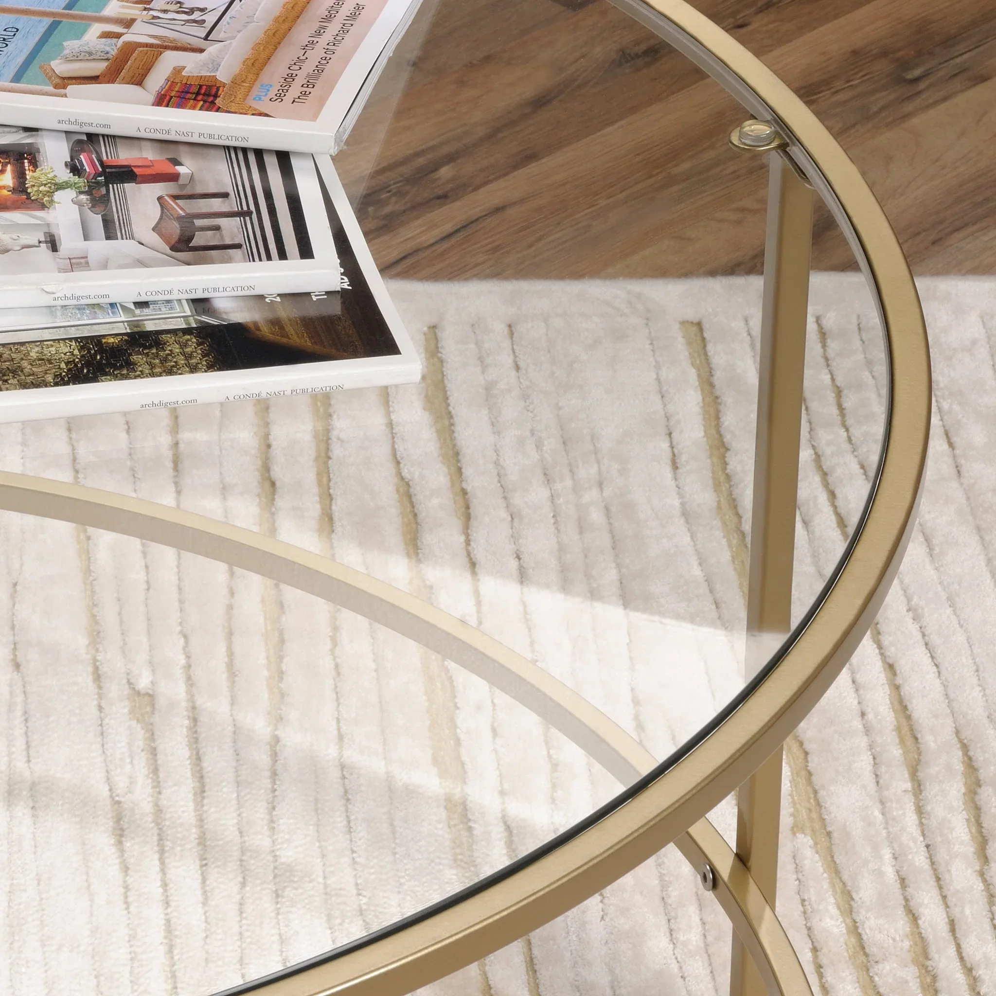 Better Homes & Gardens Nola Coffee Table, Gold Finish