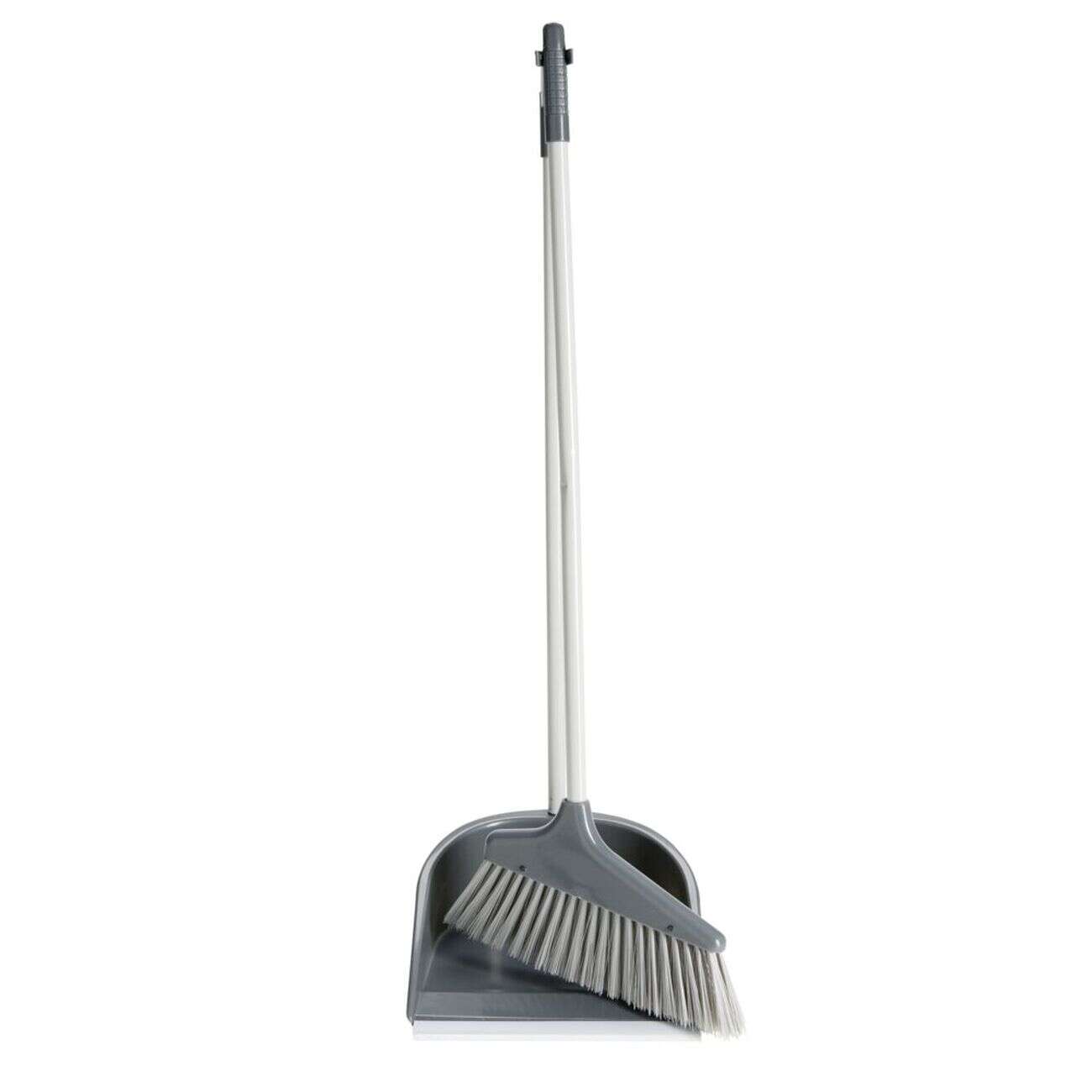 Pelle balayette aéroport plastique et métal gris 24x24xH71,5cm