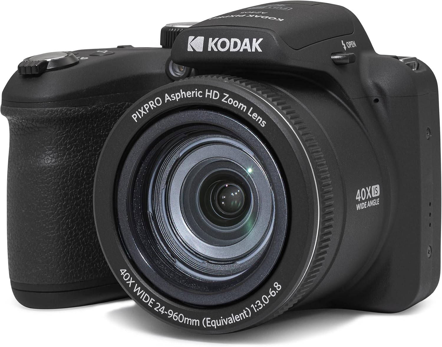 Kodak PIXPRO AZ405-BK 20MP Digital Camera  40X Zoom  24mm Wide Angle Lens  Image Stabilization  1080p Full HD Video  3