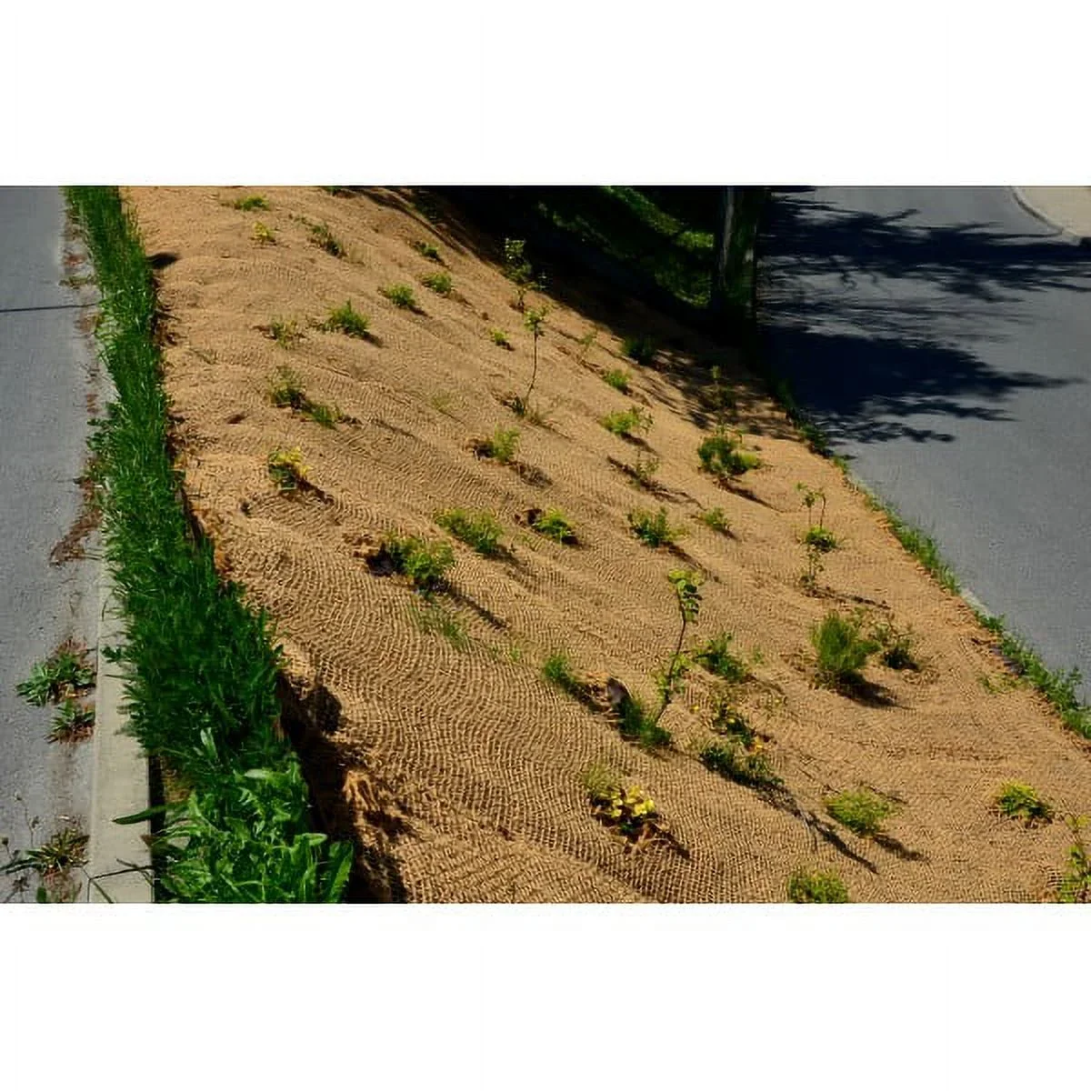 Farm Plastic Supply - Erosion Control Blanket - 7.5' x 112.5' - Coconut Garden and Landscape Cover, Erosion Control Blanket, Coconut Blanket, Erosion Control, Mulch, Slope Stabilizer