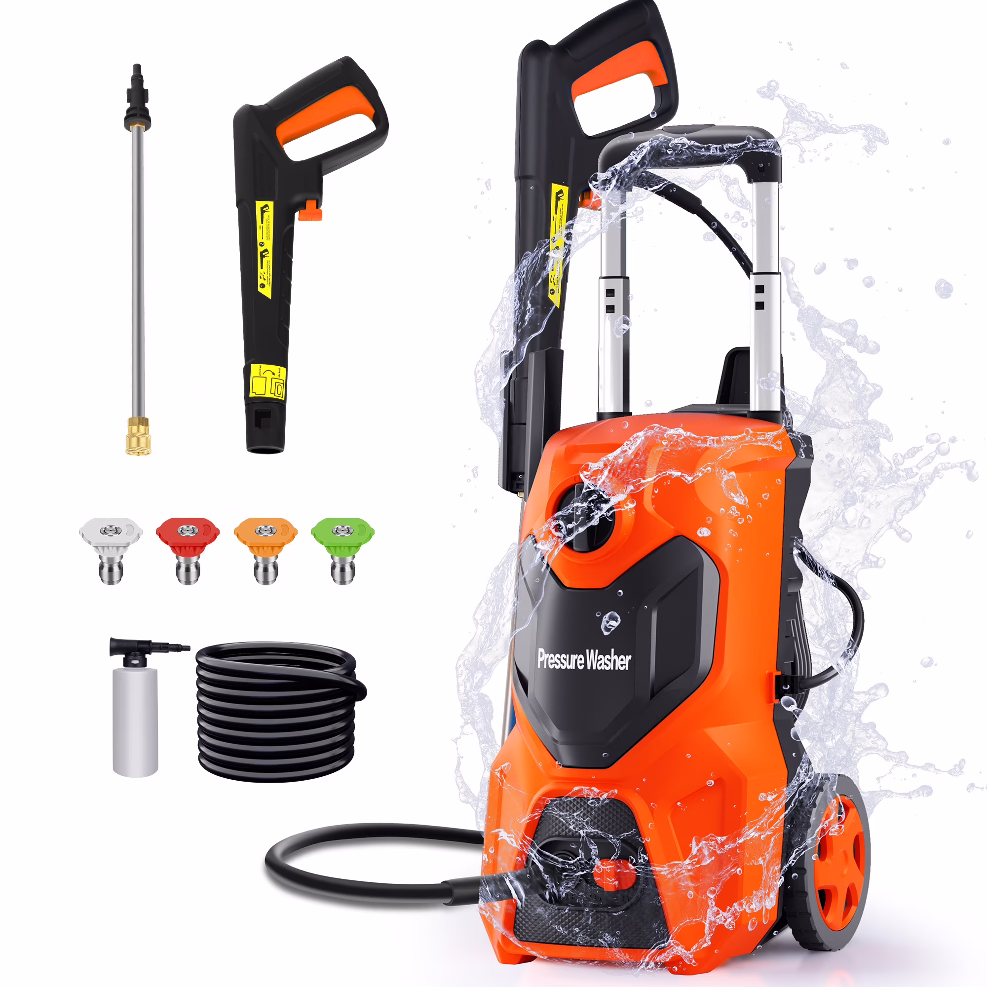 Electric Pressure Washer, 3800 PSI 2.6GPM Power Washer for Cars, Fences and Patios(3800PSI Green) - Image 3
