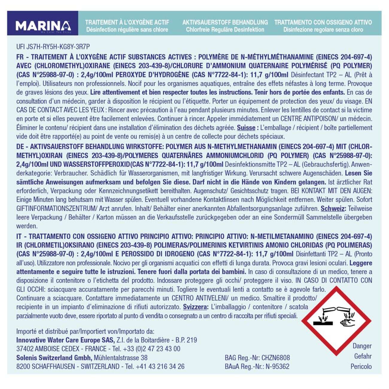 Traitement complet sans chlore 2,5L