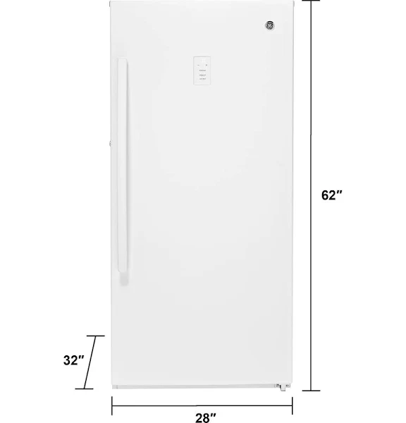 Congélateur vertical blanc sans givre 2025 14,1 pi³ FUF14DLRWW