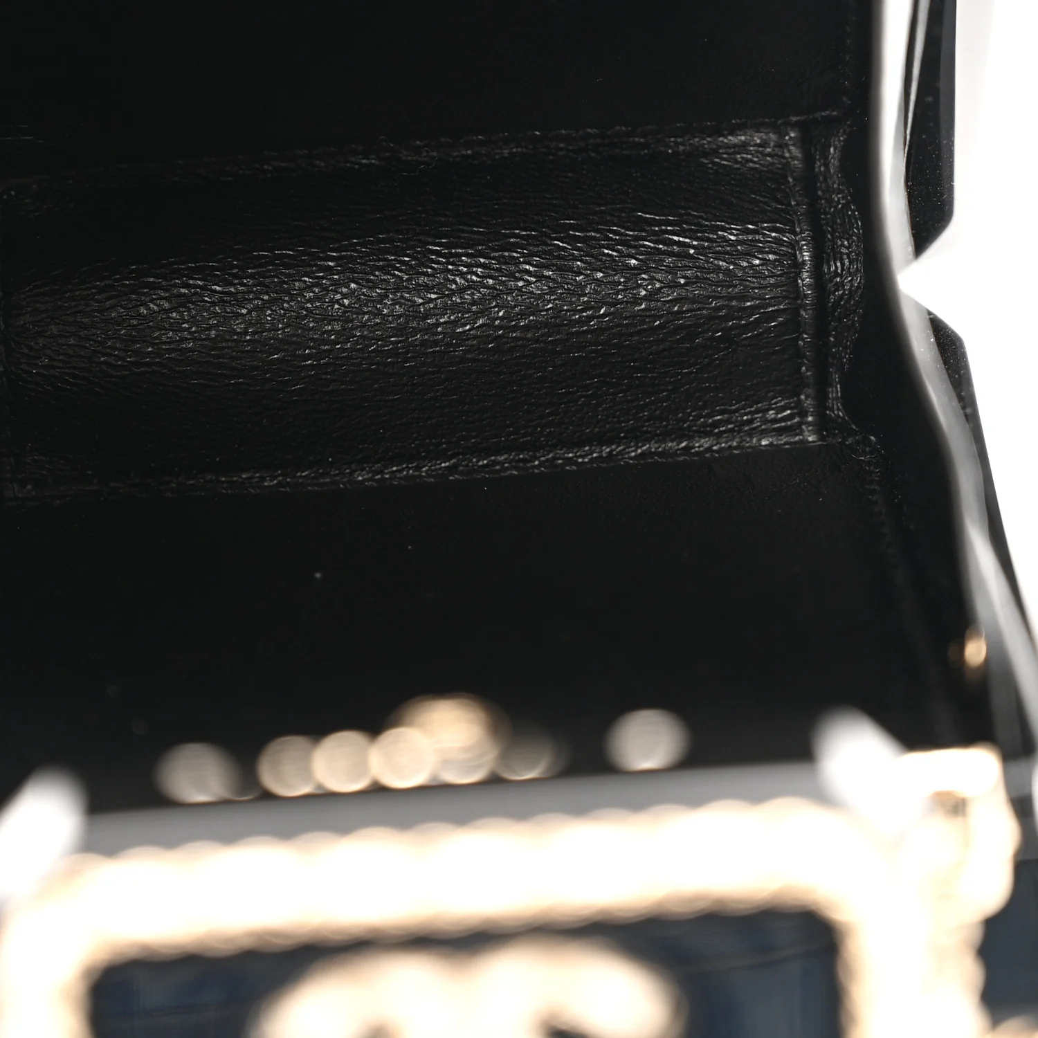 Plexiglass Lambskin Quilted Perfume Bottle Clutch White Black