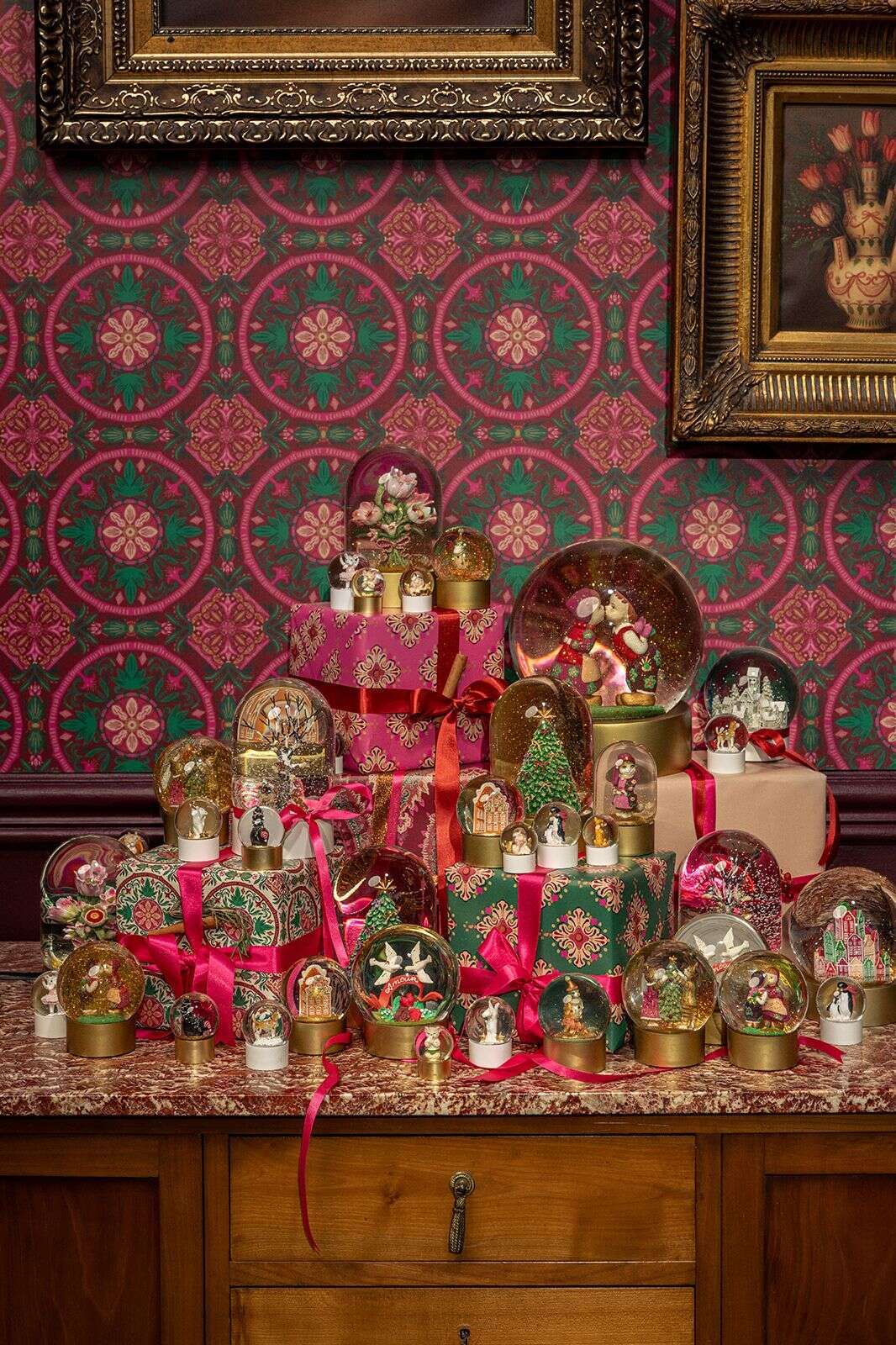 Sneeuwbol met ballerina muis