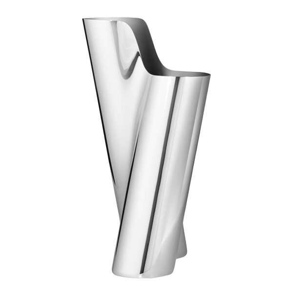 Lituus vase liten 22,8 cm blankt stål