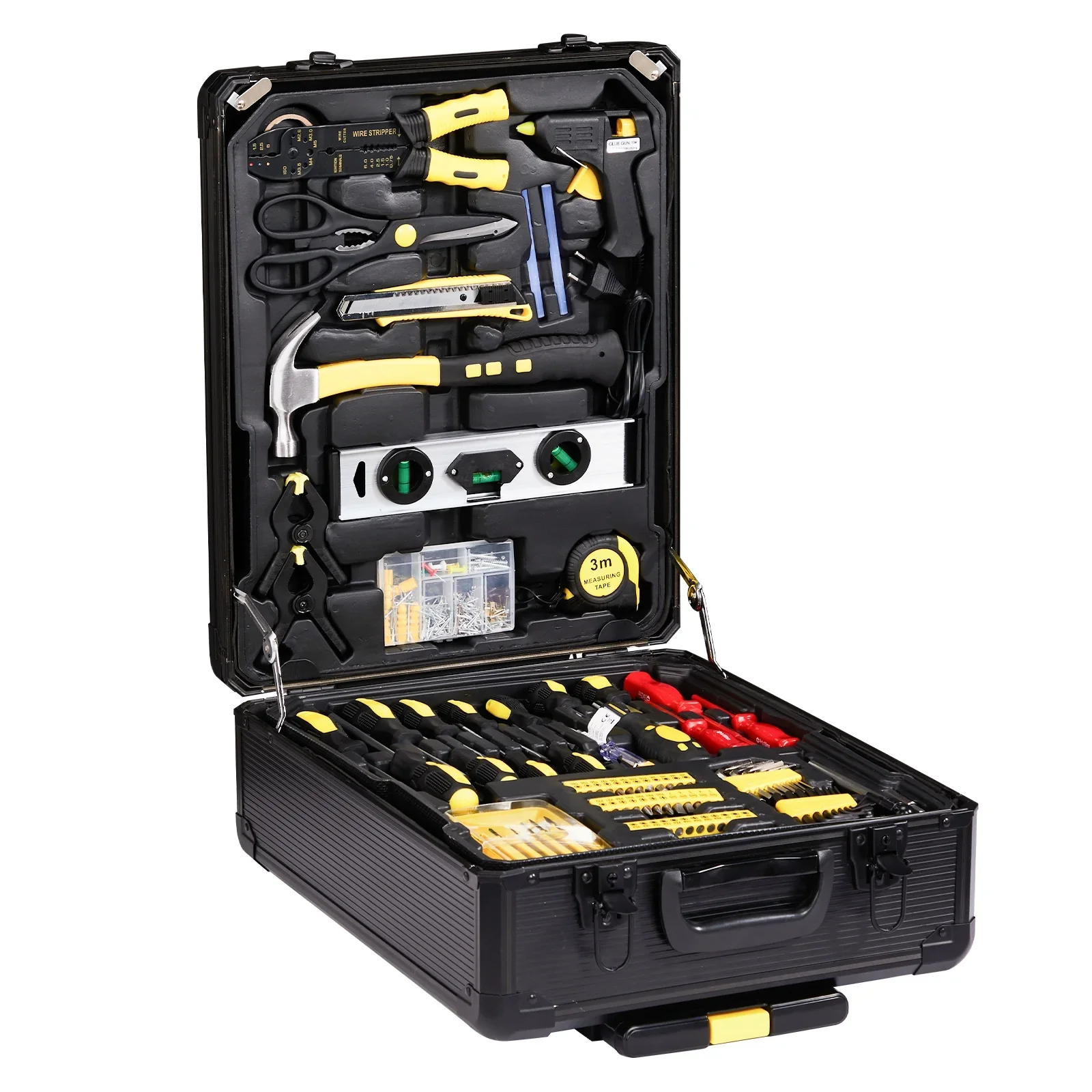UBesGoo 799 Pcs Tool Set, Household Repair Hand Tool Kit, Mechanics Tool Kit, with Trolley Case, Silver