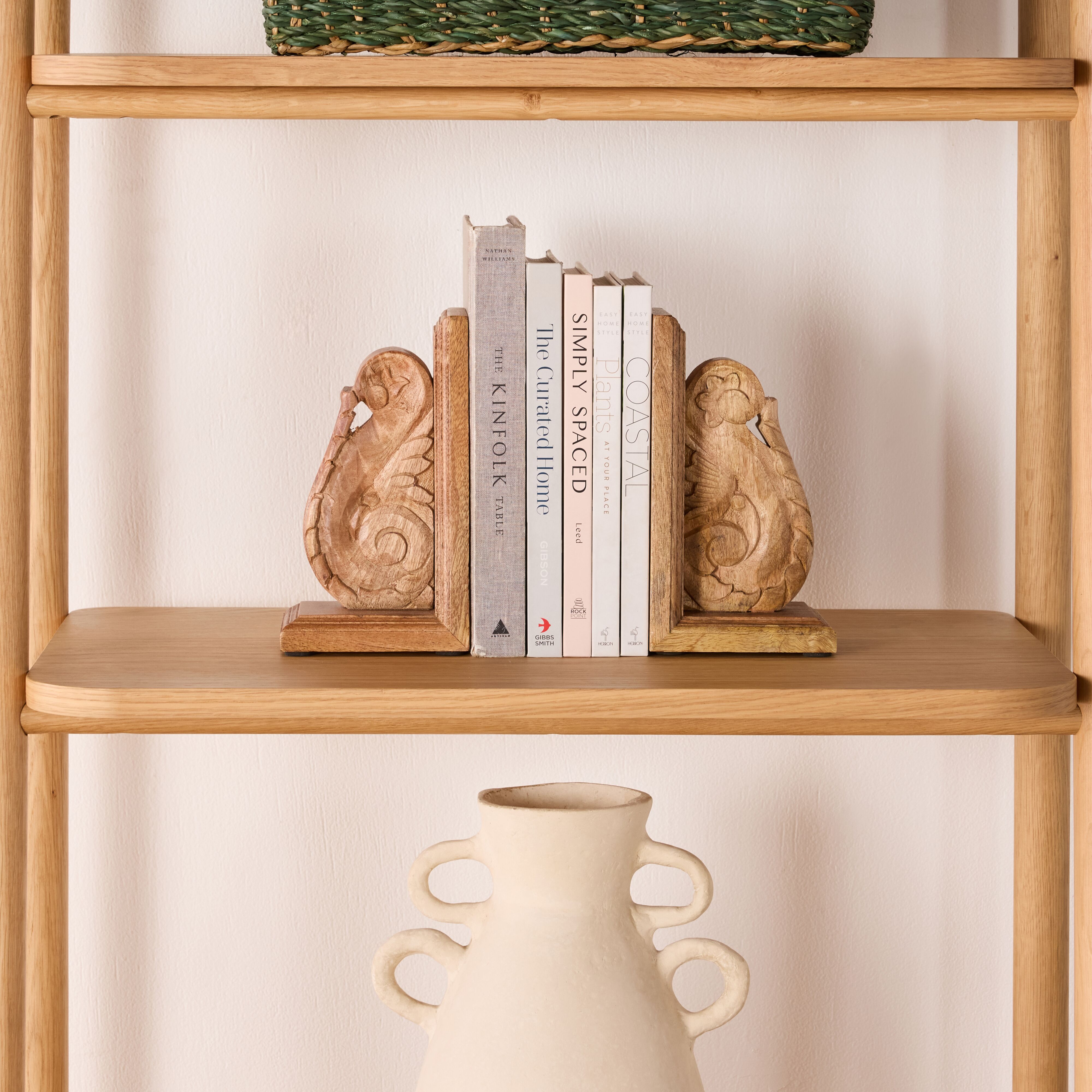 Fleur De Lis Wooden Bookends